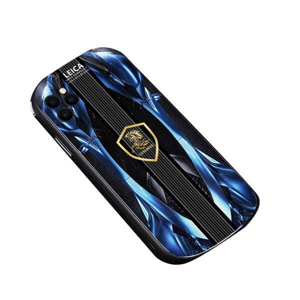 2022 3D Elliptical Glass Racing Car iPhone Case