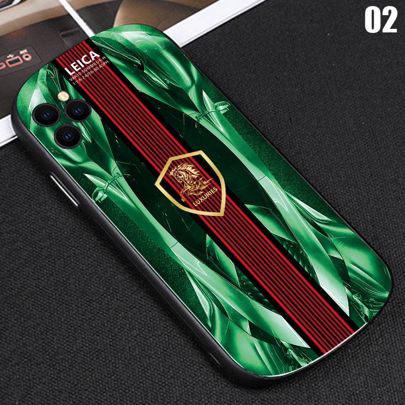 2022 3D Elliptical Glass Racing Car iPhone Case