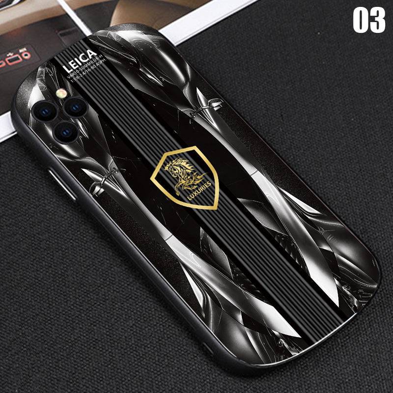 2022 3D Elliptical Glass Racing Car iPhone Case