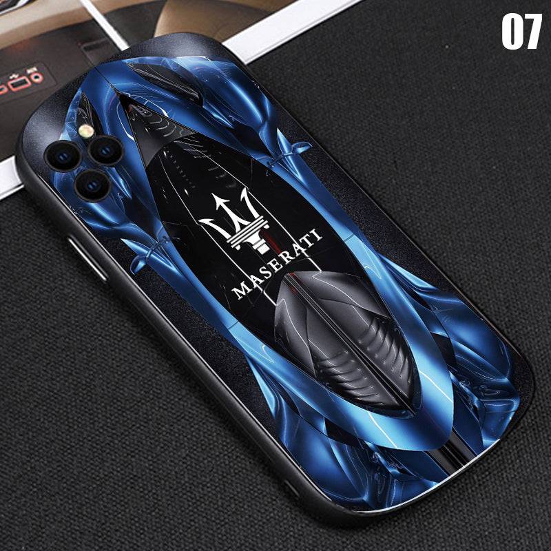 2022 3D Elliptical Glass Racing Car iPhone Case