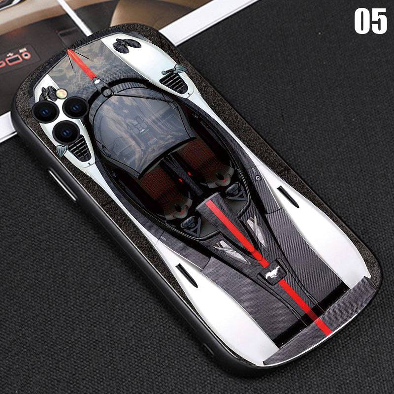 2022 3D Elliptical Glass Racing Car iPhone Case