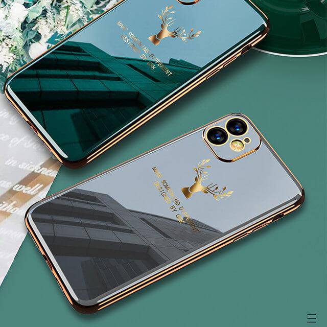 2022 Deer Pattern Camera All-inclusive Electroplating Process iPhone Case