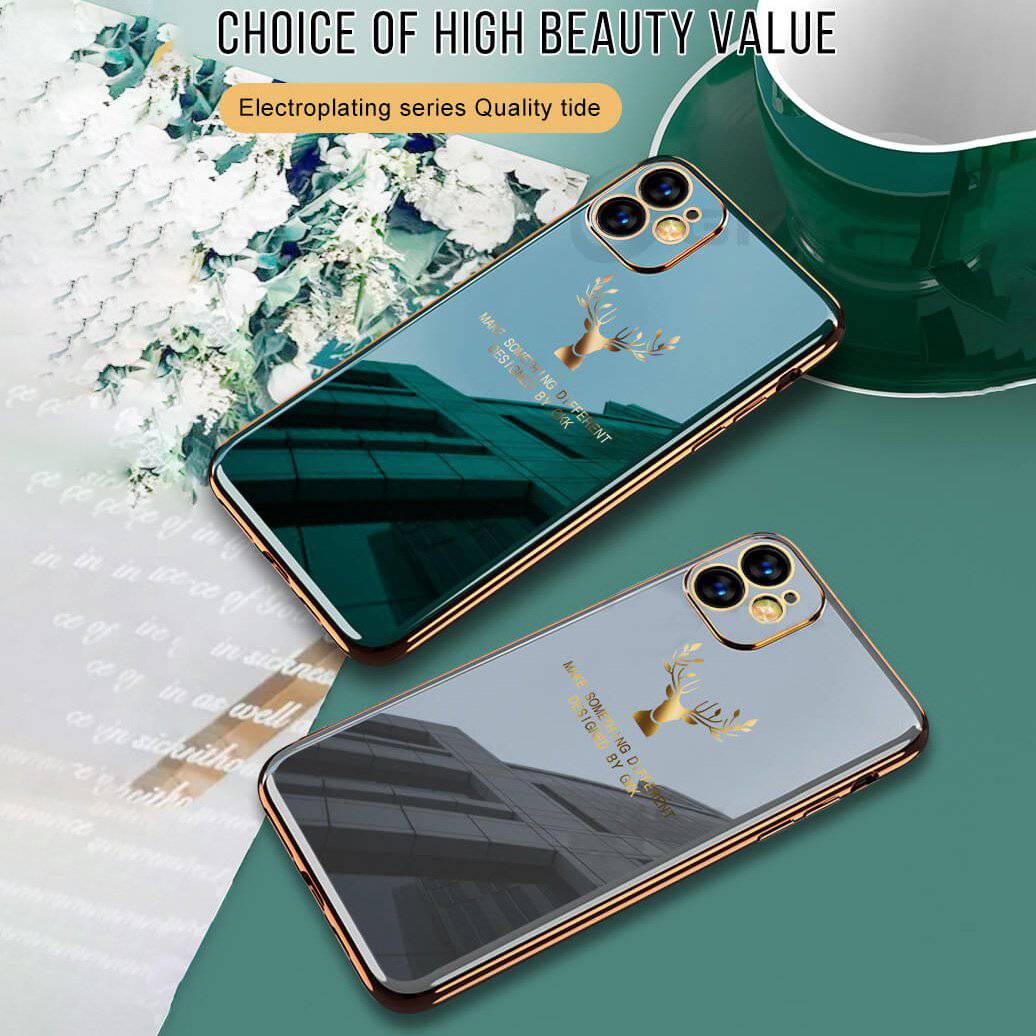 2022 Deer Pattern Camera All-inclusive Electroplating Process iPhone Case