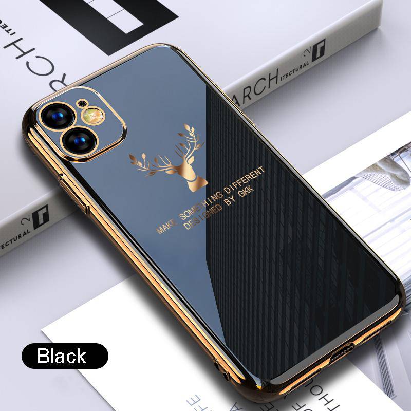 2022 Deer Pattern Camera All-inclusive Electroplating Process iPhone Case