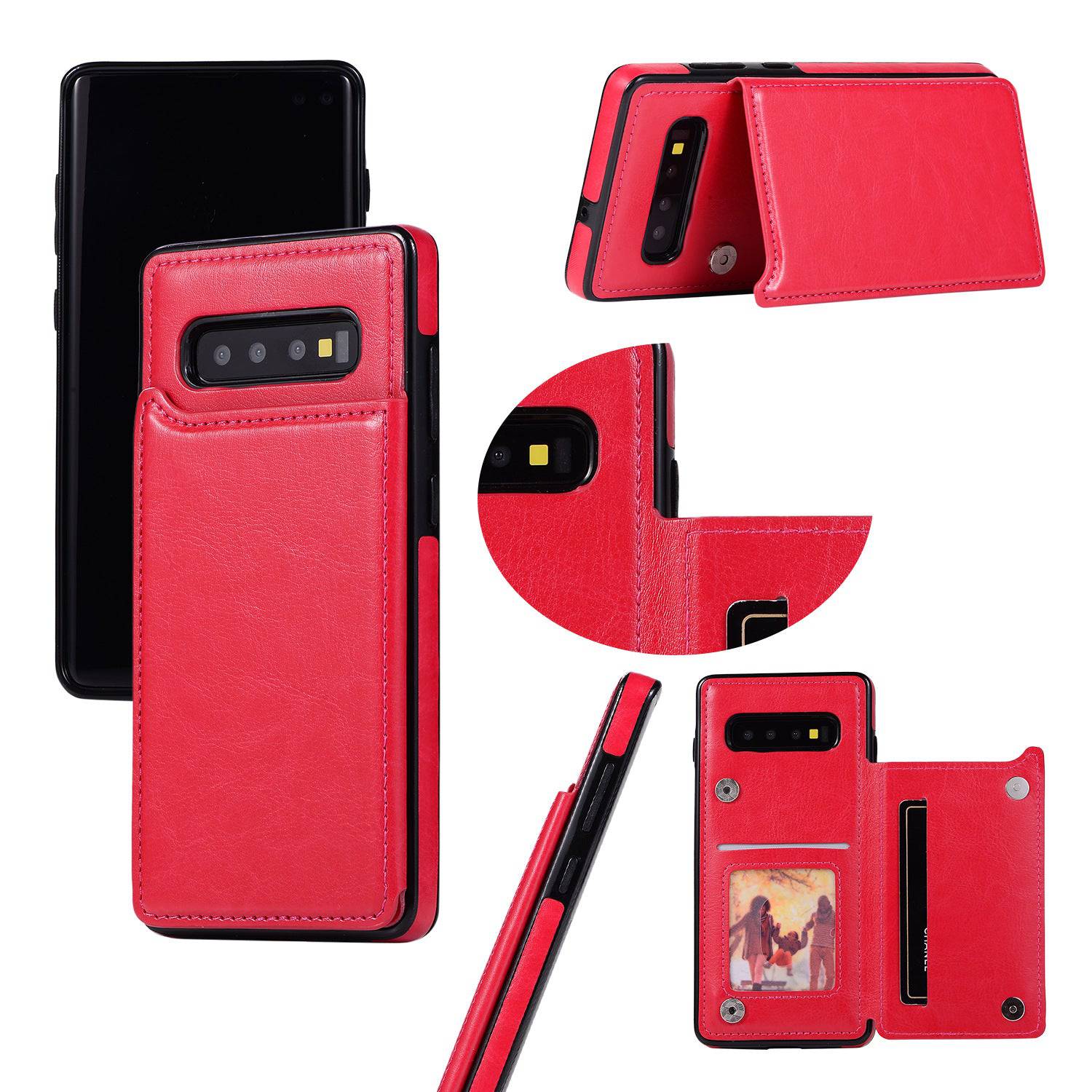 2022 Luxury 4 IN 1  Leather Case For SAMSUNG