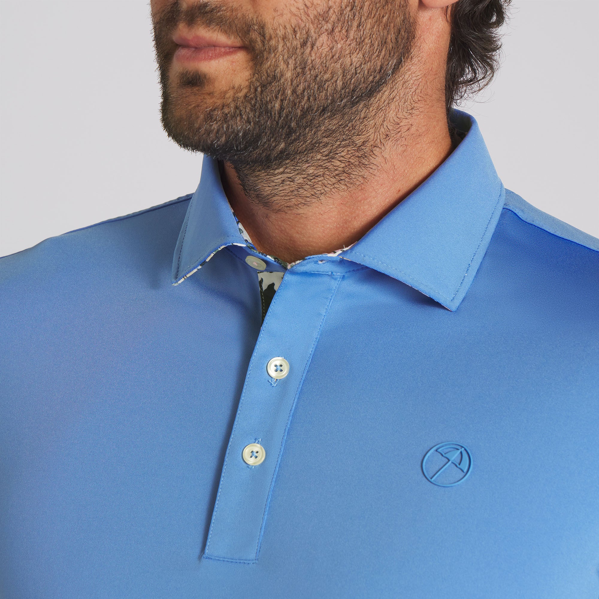 AP Floral Trim Golf Polo