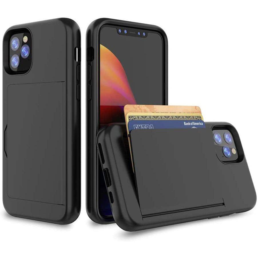 Armor Protective Card Holder Case for iPhone