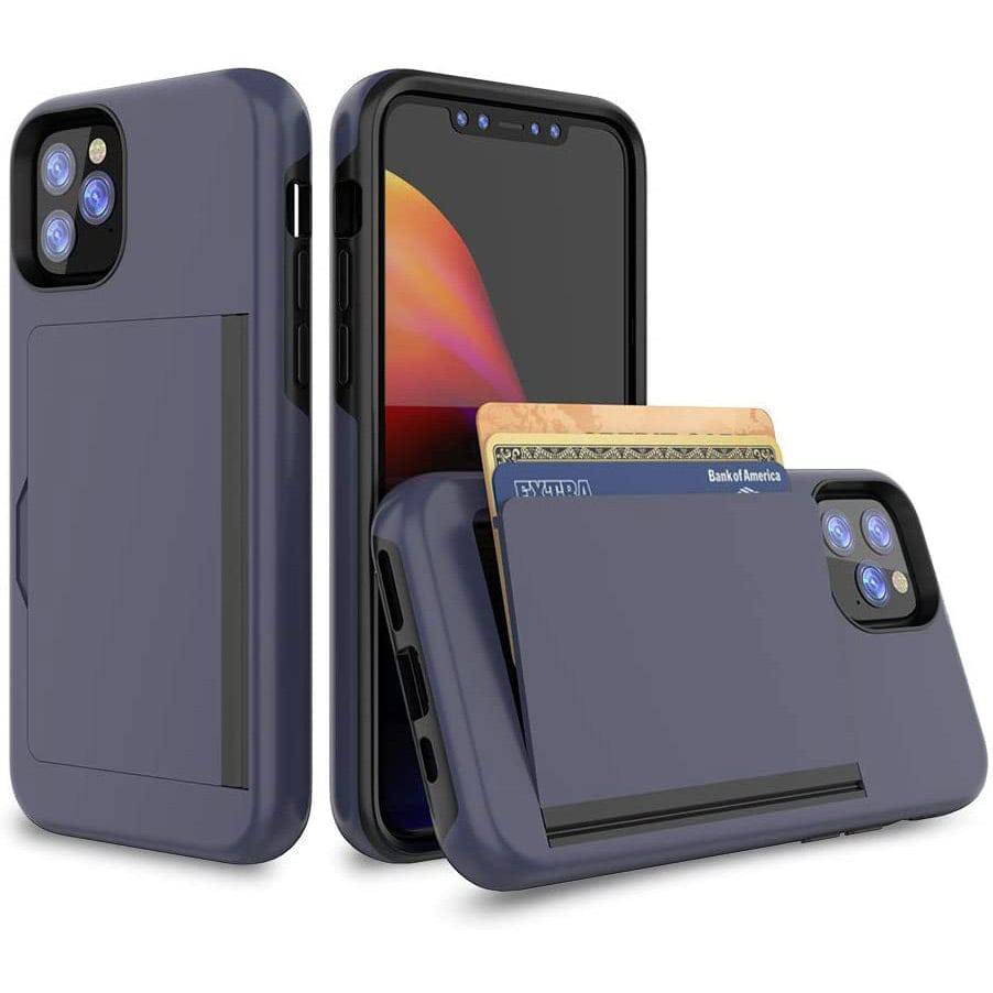 Armor Protective Card Holder Case for iPhone