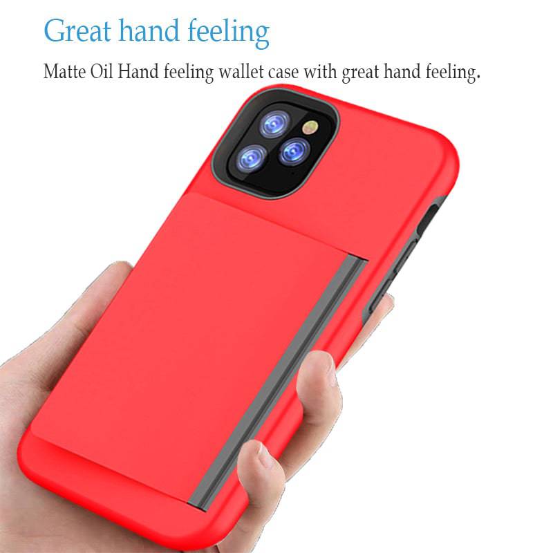 Armor Protective Card Holder Case for iPhone