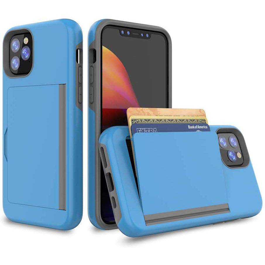 Armor Protective Card Holder Case for iPhone