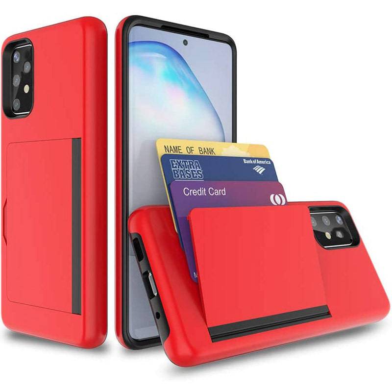 Armor Protective Card Holder Case for Samsung A52