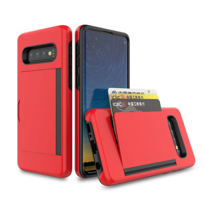 Armor Protective Card Holder Case for Samsung S10