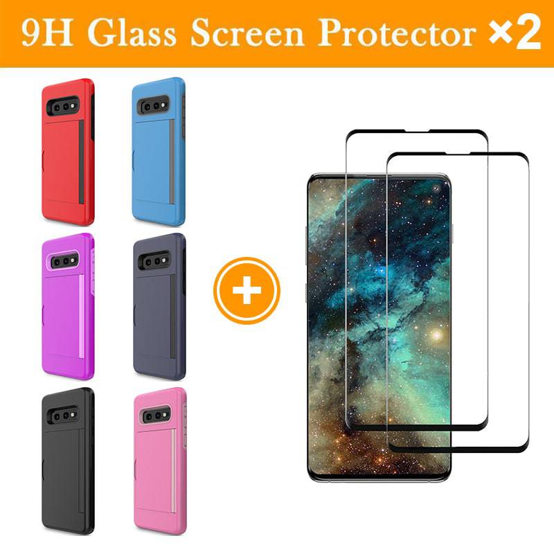 Armor Protective Card Holder Case for Samsung S10E