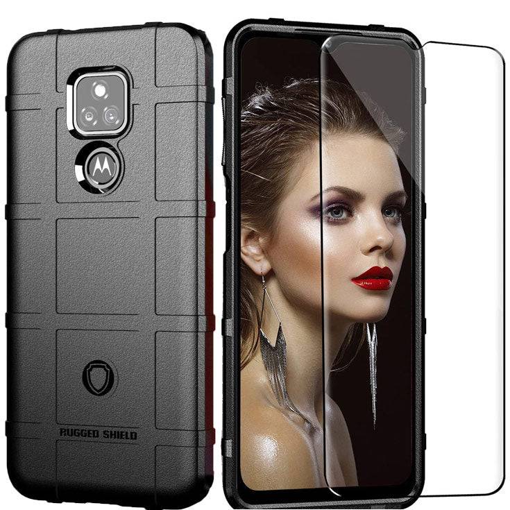 Armor Tactical Protective Case For Moto G play(2021) With Screen Protector