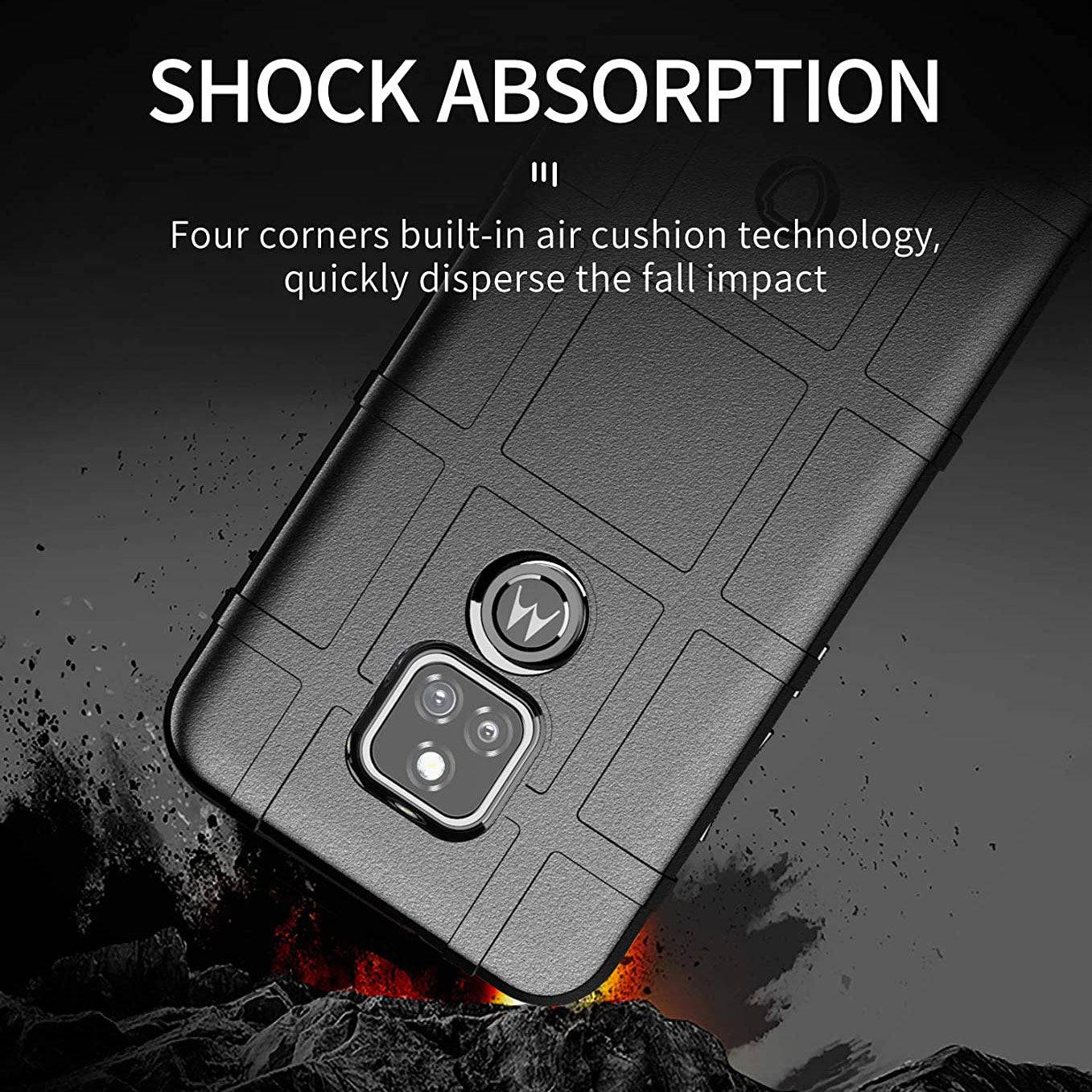 Armor Tactical Protective Case For Moto G play(2021) With Screen Protector