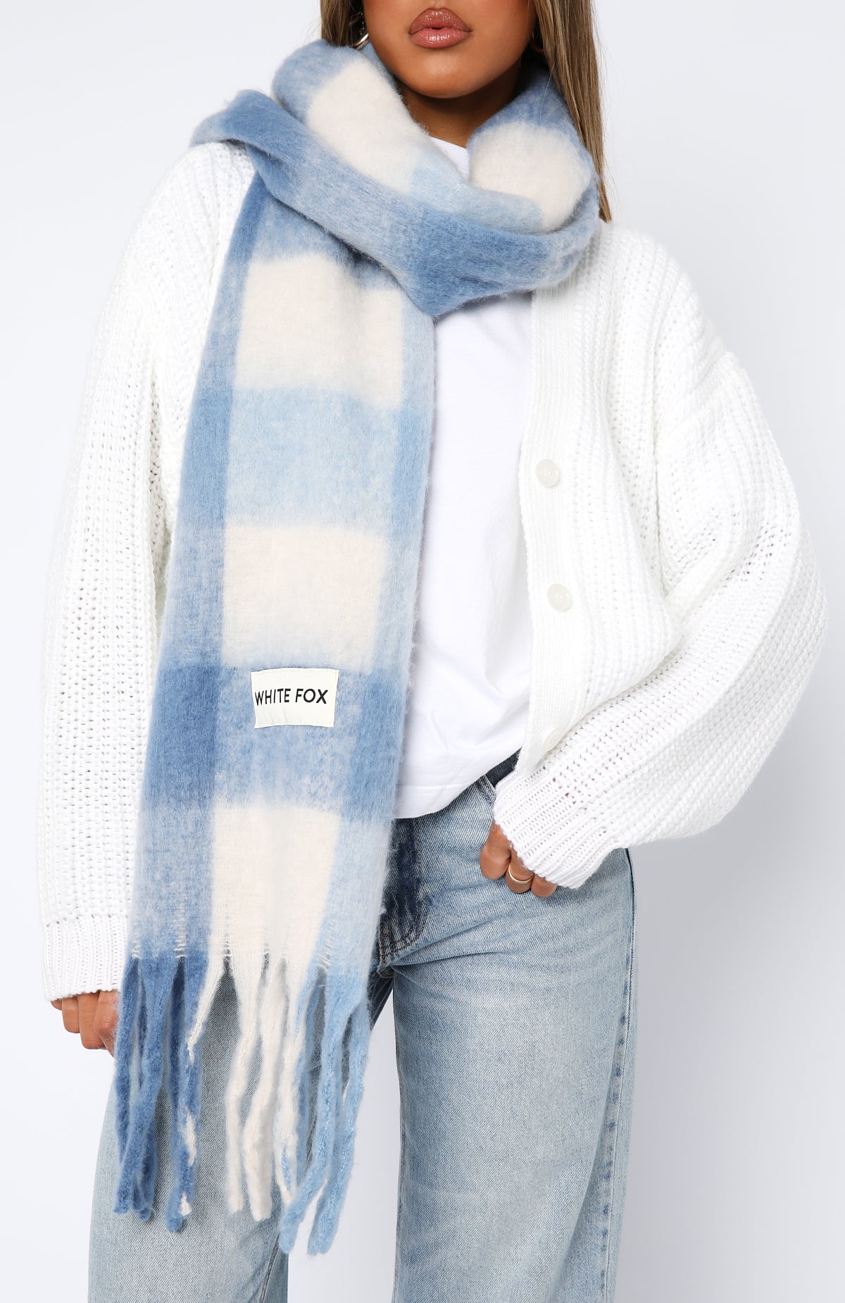 Aspen Oversized Scarf Baby Blue