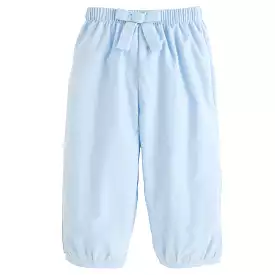 Banded Bow Pant - Light Blue Corduroy