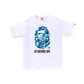 BAPE “ABC Blue Camo” White Tee