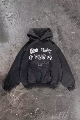 BEST OF 23 BLACK WASHED HOODIE