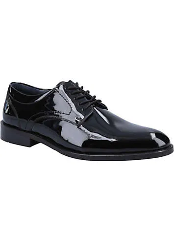 Black Damien Lace-Up Patent Shoes by Hush Puppies | Look Again