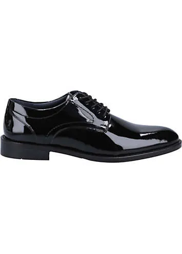 Black Damien Lace-Up Patent Shoes by Hush Puppies | Look Again