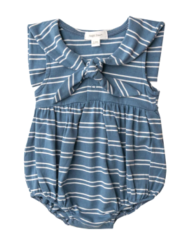 Blue seashore stripe sailor bubble