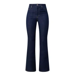 BOSS Rosa High-Rise Bootcut Jeans - Navy