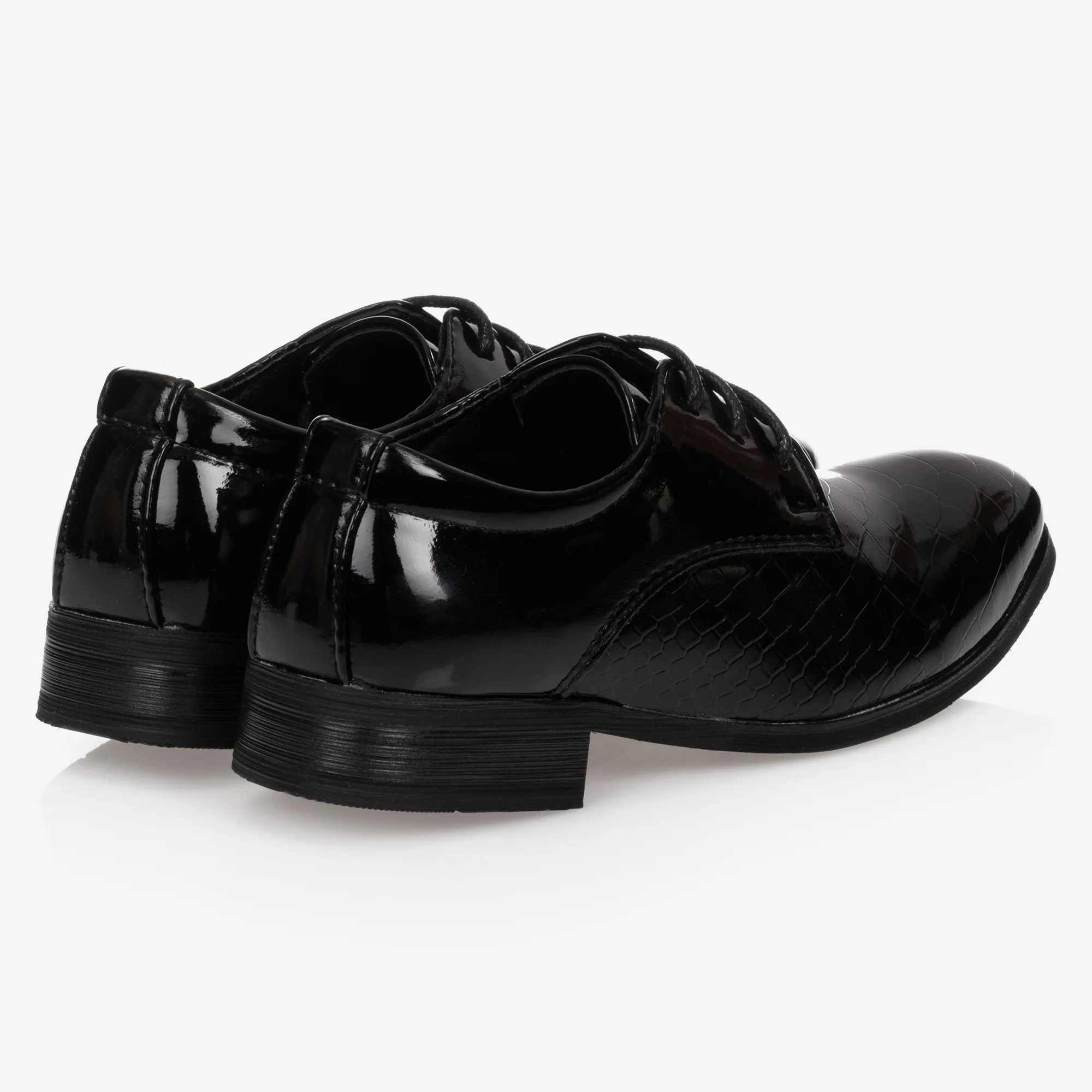 Boys Black Patent Shoes