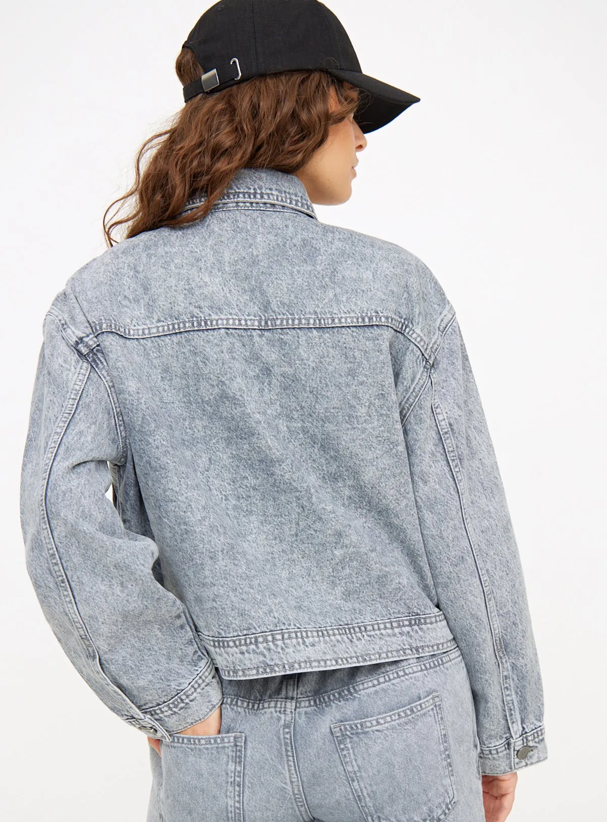 Buy Grey Twill Trucker Denim Jacket 24 | Denim jackets | Tu