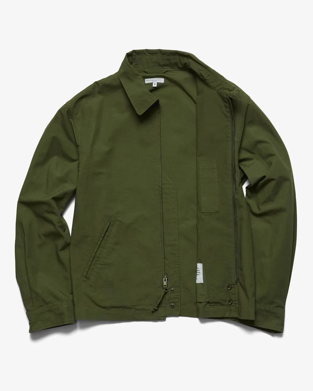 CLAIGTON JACKET OLIVE COTTON RIPSTOP