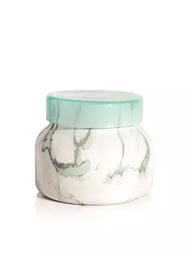 COCONUT SANTAL MODERN MARBLE PETITE JARS, 8 OZ