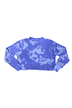 Cooper Thermal Top in Periwinkle Tie Dye