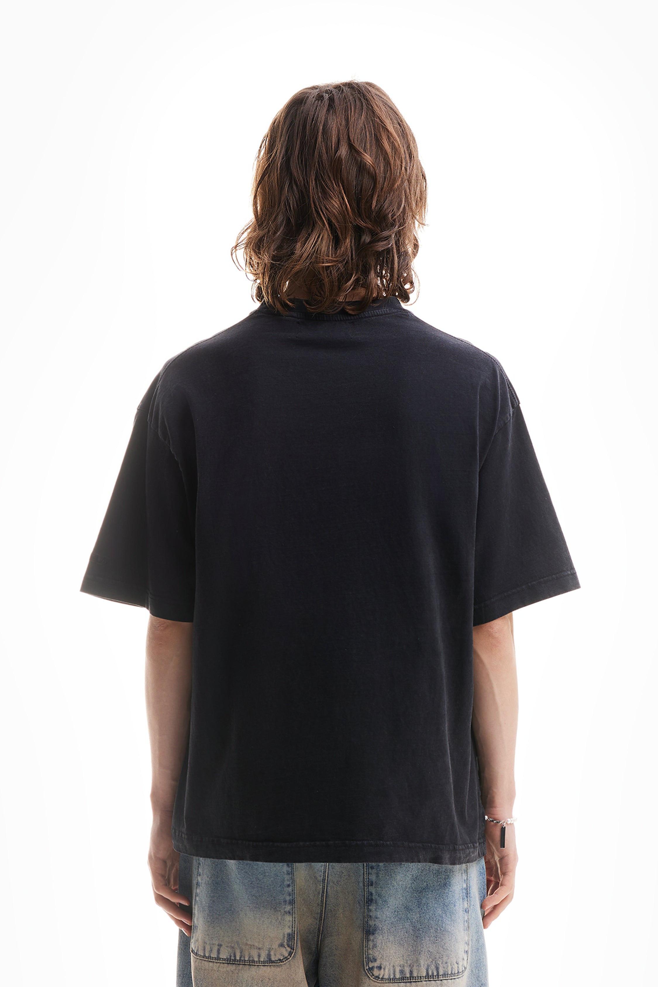 CYCELS BLACK WASHED T-SHIRT