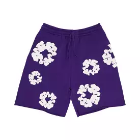 Denim Tears Cotton Wreath Purple Shorts