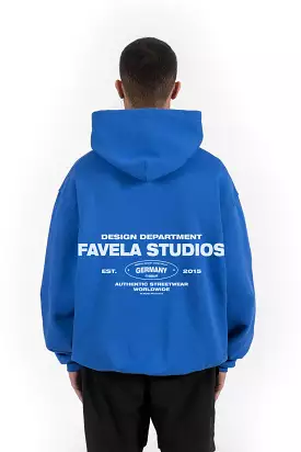 DESIGN DEPARTMENT ROYAL BLUE SNAP BUTTON HOODIE