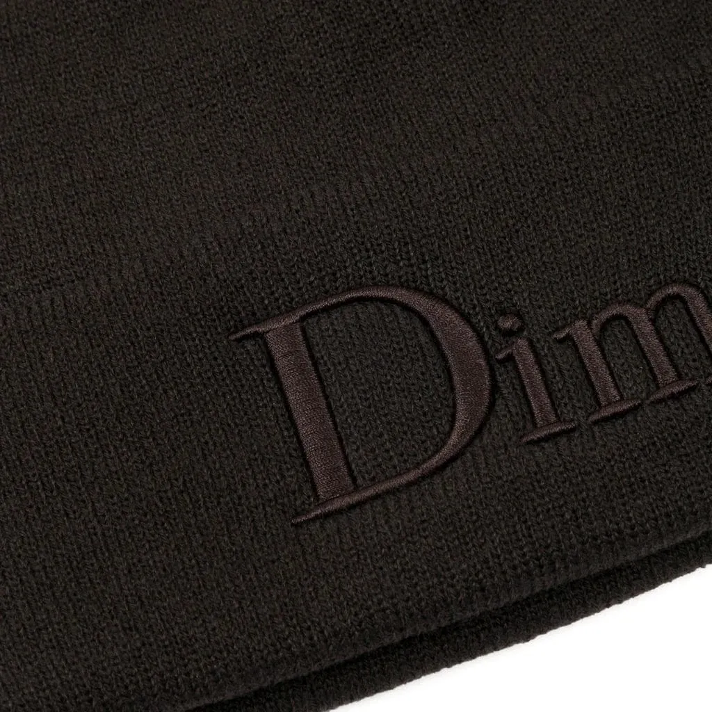 Dime MTL Classic 3D Logo Beanie Dark Brown