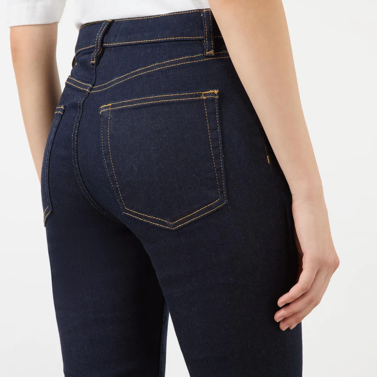 FRAME Le Crop Mini Bootcut Jeans - Dark Blue