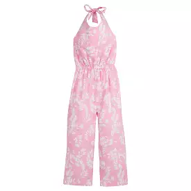 Halter Jumpsuit - Pink Havana