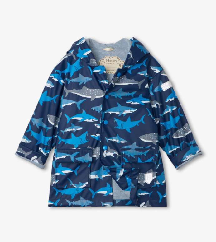 Hatley Shark School Raincoat