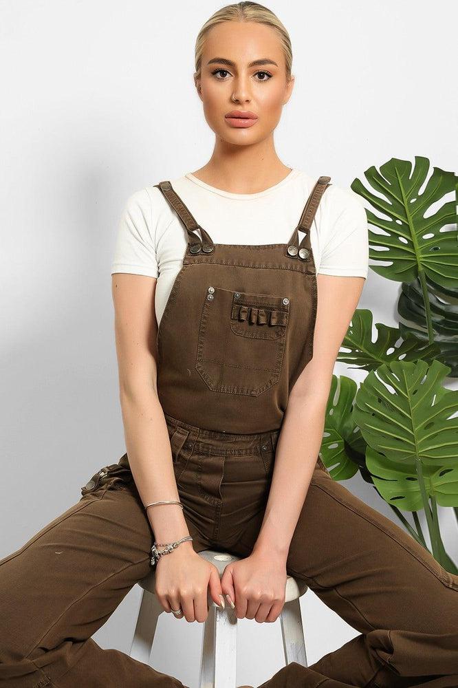 Heavy Duty Denim Utility Pockets Dungarees