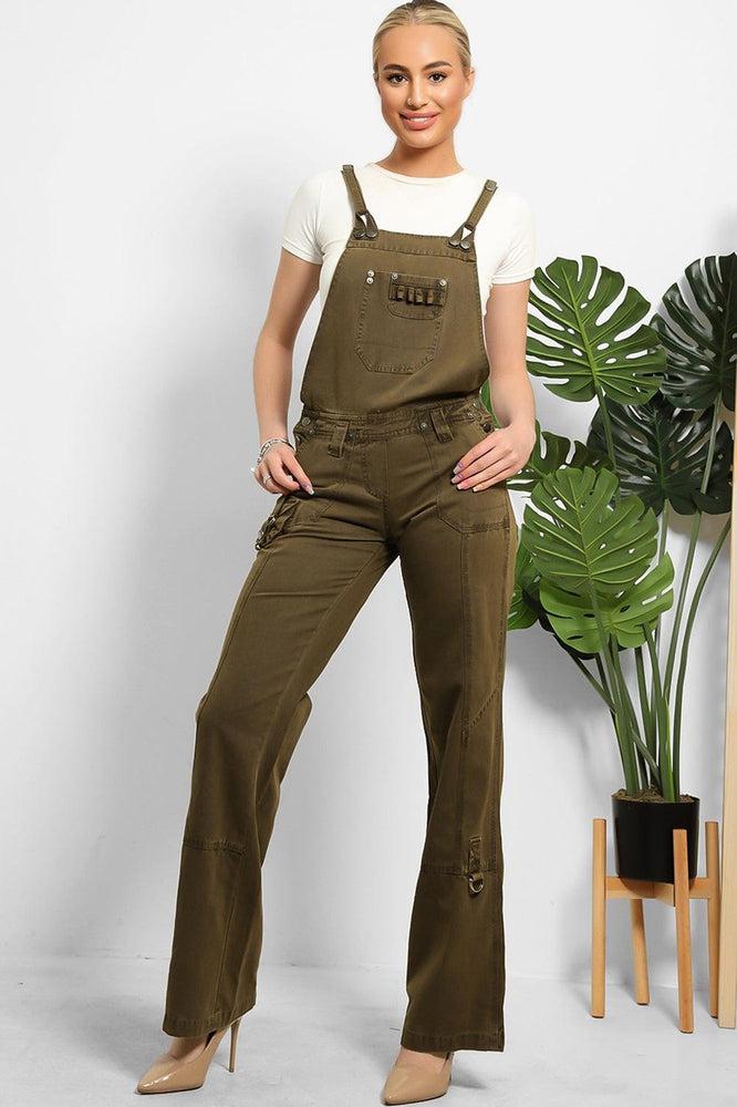 Heavy Duty Denim Utility Pockets Dungarees