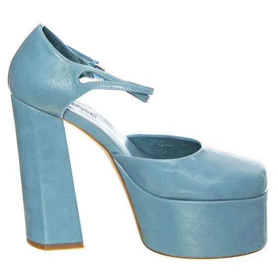 Jeffrey Campbell W' Leila Blue Patent Shoes