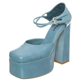 Jeffrey Campbell W' Leila Blue Patent Shoes