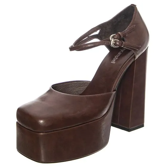 Jeffrey Campbell W' Leila Brown Patent Shoes