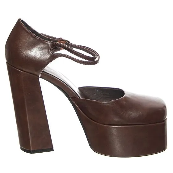 Jeffrey Campbell W' Leila Brown Patent Shoes