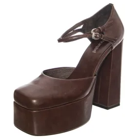 Jeffrey Campbell W' Leila Brown Patent Shoes