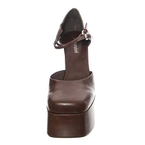 Jeffrey Campbell W' Leila Brown Patent Shoes