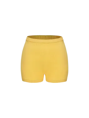 Kennedy Knit Shorts (Yellow)