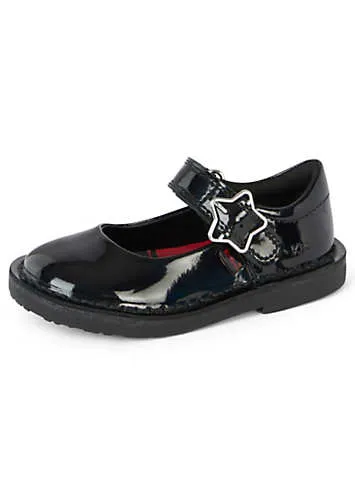 Kickers Infants/Junior Girls Adlar Mary Jane Stardust Patent Shoes | Grattan