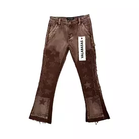 Kids Valabasas VPlay Brown Stacked Jeans